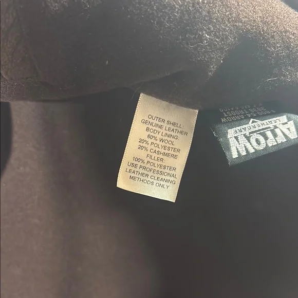 Men's Brown Leather Jacket - Picture 9 of 10